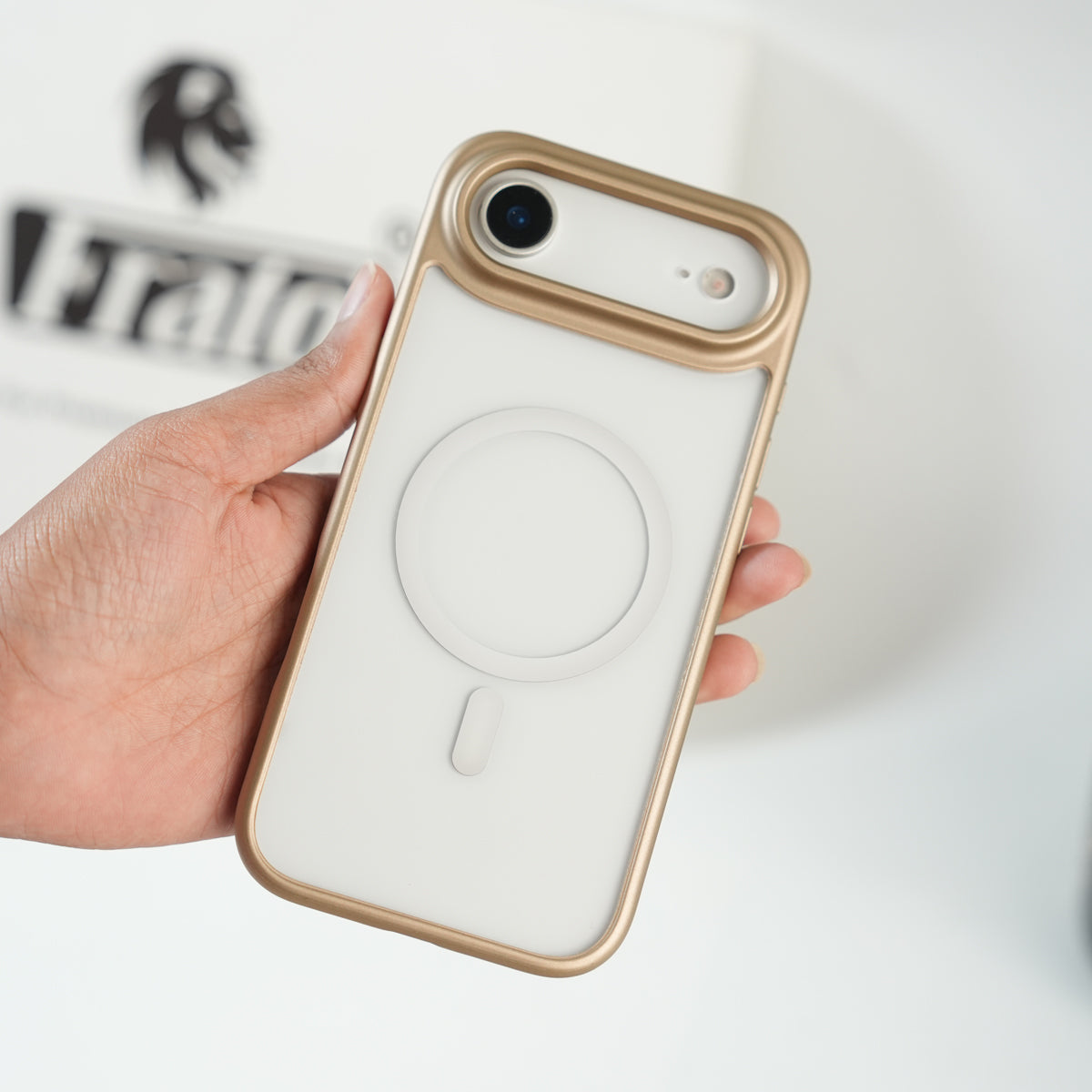 iPhone 17 Air Clear Acrylic MagSafe Case with Soft Silicone Bumper | Transparent Shockproof Cover