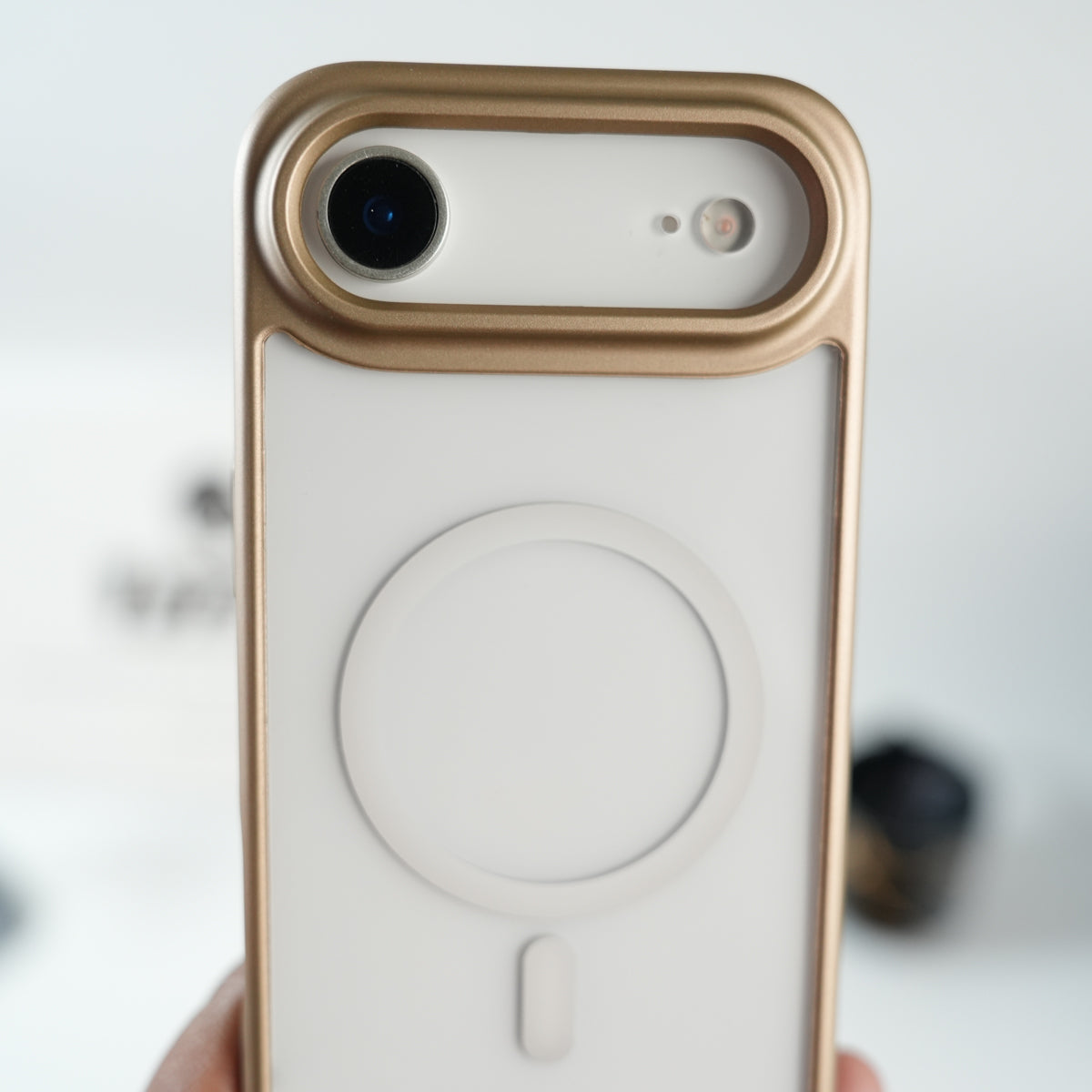 iPhone 17 Air Clear Acrylic MagSafe Case with Soft Silicone Bumper | Transparent Shockproof Cover