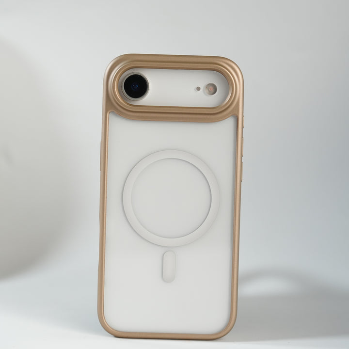 iPhone 17 Air Clear Acrylic MagSafe Case with Soft Silicone Bumper | Transparent Shockproof Cover