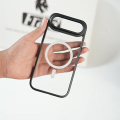 iPhone 17 Air Clear Acrylic MagSafe Case with Soft Silicone Bumper | Transparent Shockproof Cover