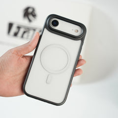 iPhone 17 Air Clear Acrylic MagSafe Case with Soft Silicone Bumper | Transparent Shockproof Cover
