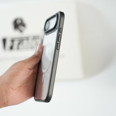 iPhone 17 Air Clear Acrylic MagSafe Case with Soft Silicone Bumper | Transparent Shockproof Cover