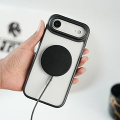 iPhone 17 Air Clear Acrylic MagSafe Case with Soft Silicone Bumper | Transparent Shockproof Cover