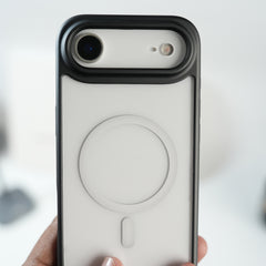 iPhone 17 Air Clear Acrylic MagSafe Case with Soft Silicone Bumper | Transparent Shockproof Cover