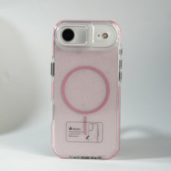 iPhone 17 Air Glitter Clear MagSafe Case | Metal Kickstand Protective Cover