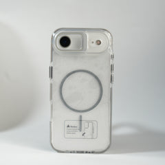 iPhone 17 Air Glitter Clear MagSafe Case | Metal Kickstand Protective Cover
