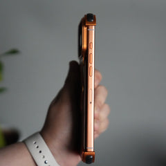 iPhone 17 Series Luxury Wooden Back + Metal Bumper Magsafe Case (Premium Edition)