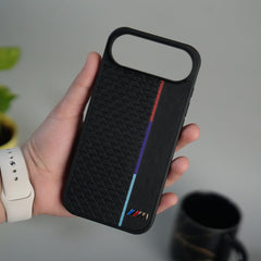 iPhone 17 Air BMW & M Performance Logo With Honeycomb Design Case Cover(Black)