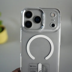 iPhone 17 Pro Crystal Clear Anti-Yellow Case with MagSafe & Metal Camera Bumper