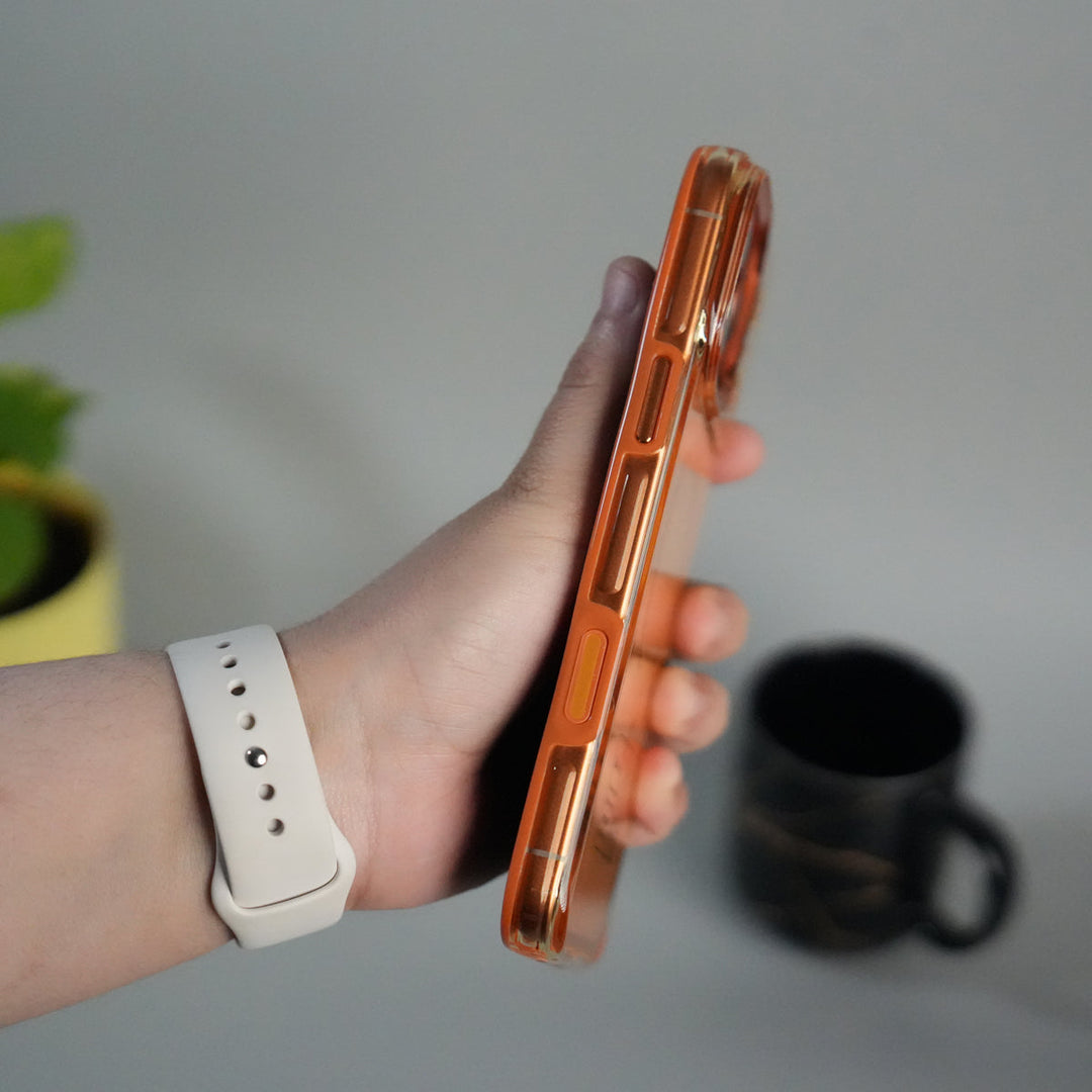 iPhone 17 Pro Crystal Clear Anti-Yellow Case with MagSafe & Metal Camera Bumper