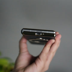 Galaxy Z Fold 7 Premium Carbon-Texture Ring Stand Flip Case