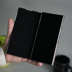 Galaxy Z Fold 7 Premium Carbon-Texture Ring Stand Flip Case