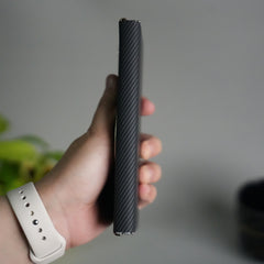 Galaxy Z Fold 7 Premium Carbon-Texture Ring Stand Flip Case