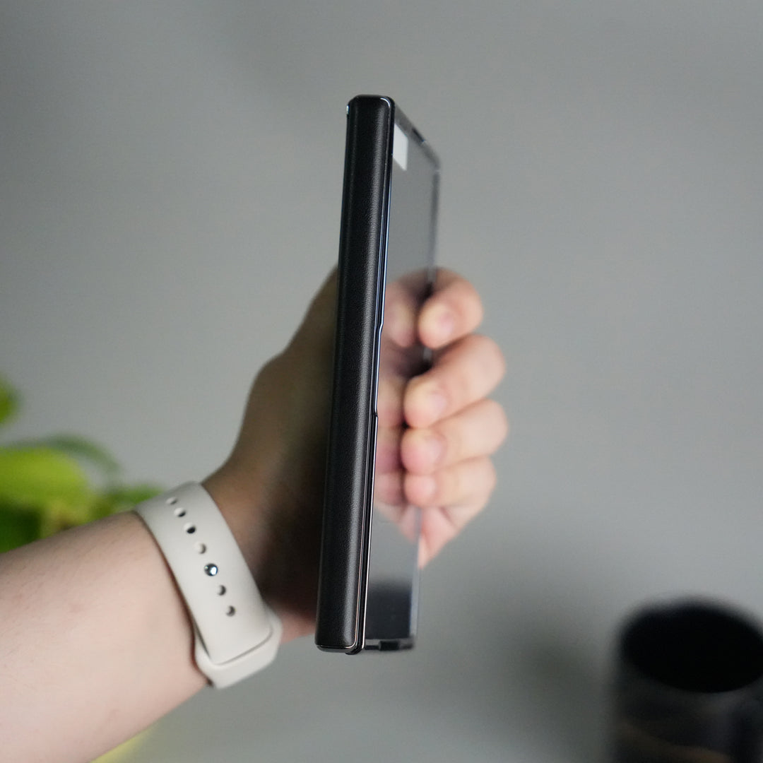 Galaxy Z Fold 7 Premium Fiber Design Slim Case Hinge Protection (Front + Back Cover)