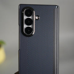 Galaxy Z Fold 7 Premium Fiber Stripe Design Slim Case Hinge Protection (Front + Back Cover)