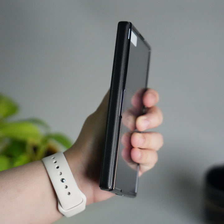 Galaxy Z Fold 7 Premium Fiber Stripe Design Slim Case Hinge Protection (Front + Back Cover)