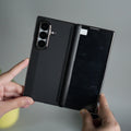 Galaxy Z Fold 7 Premium Fiber Stripe Design Slim Case Hinge Protection (Front + Back Cover)