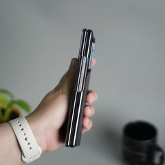 Galaxy Z Fold 7 Premium Fiber Stripe Design Slim Case Hinge Protection (Front + Back Cover)