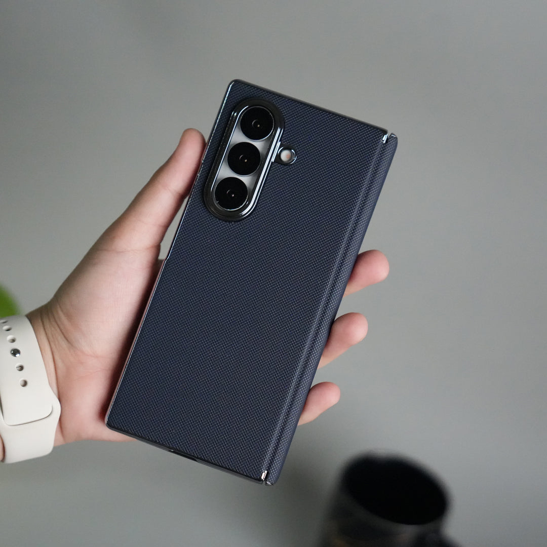 Galaxy Z Fold 7 Premium Dotted Design Slim Case Hinge Protection (Front + Back Cover)