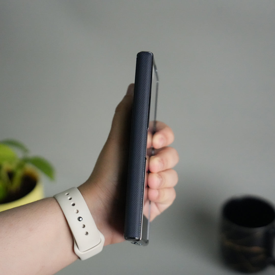 Galaxy Z Fold 7 Premium Dotted Design Slim Case Hinge Protection (Front + Back Cover)