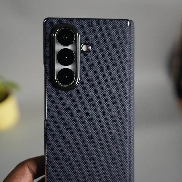 Galaxy Z Fold 7 Premium Dotted Design Slim Case Hinge Protection (Front + Back Cover)