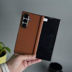Galaxy Z Fold 7 Premium Dotted Design Slim Case Hinge Protection (Front + Back Cover)