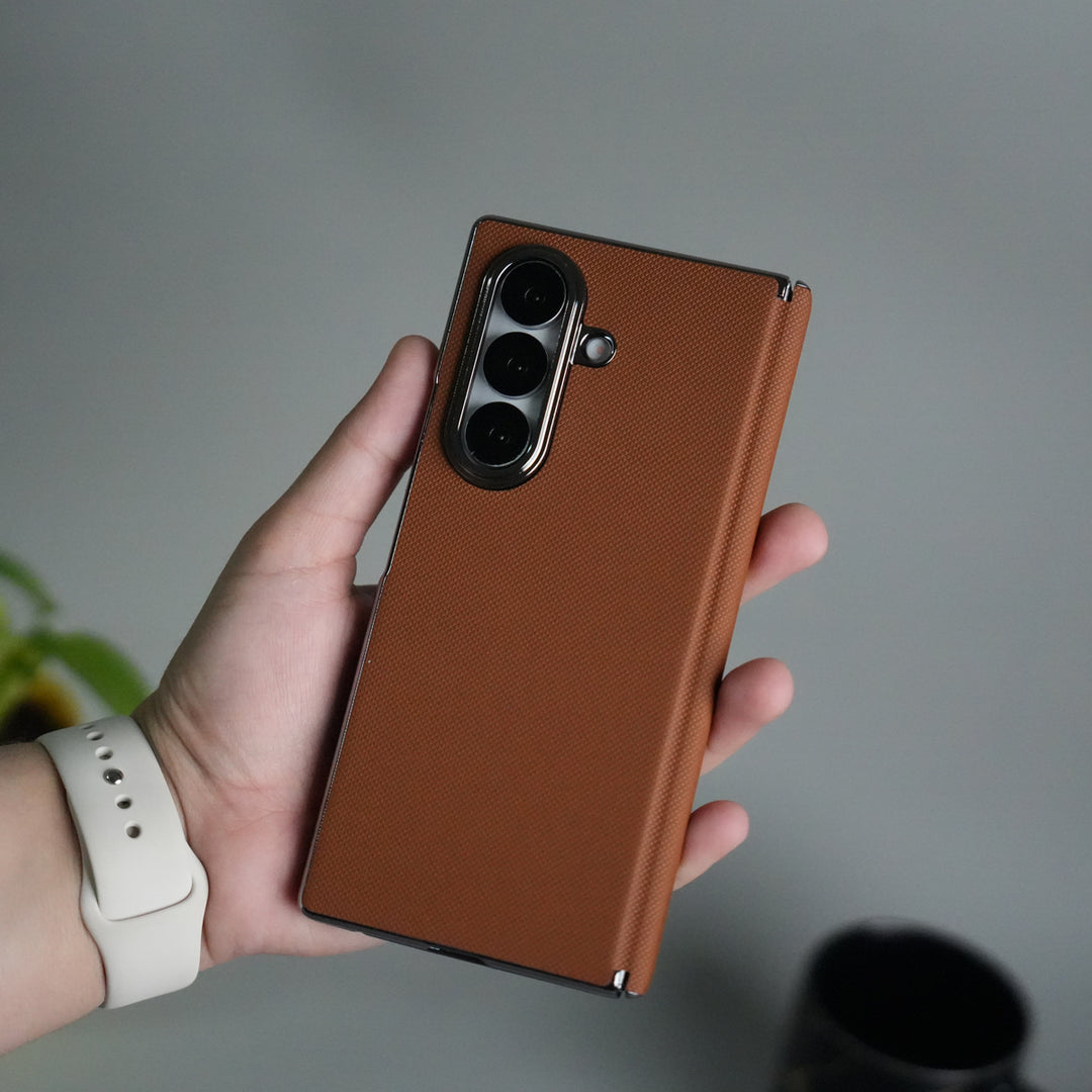 Galaxy Z Fold 7 Premium Dotted Design Slim Case Hinge Protection (Front + Back Cover)