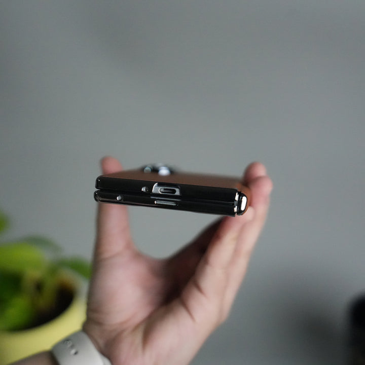 Galaxy Z Fold 7 Premium Dotted Design Slim Case Hinge Protection (Front + Back Cover)