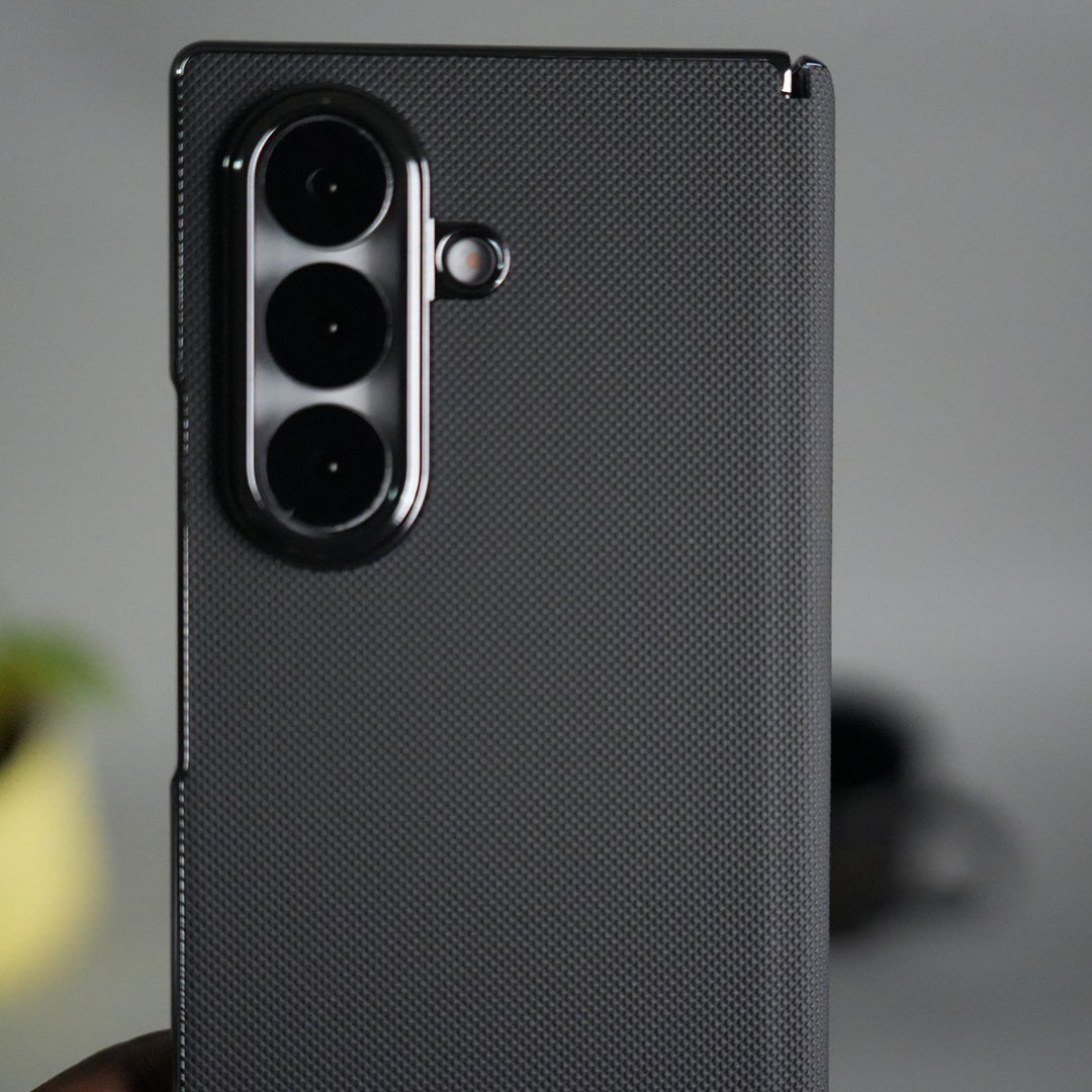 Galaxy Z Fold 7 Premium Dotted Design Slim Case Hinge Protection (Front + Back Cover)