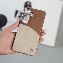 Galaxy S26 Premium Dual-Tone PU Leather MagSafe Case with Metal Camera Guard