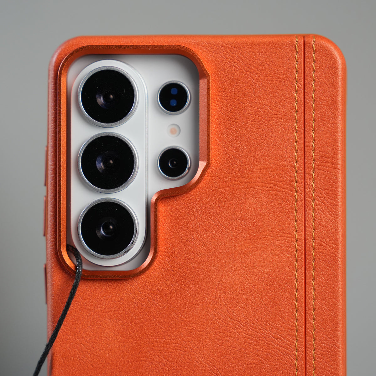 Galaxy S26 Ultra Premium Stitched PU Leather Magsafe Case | Metal Camera Guard