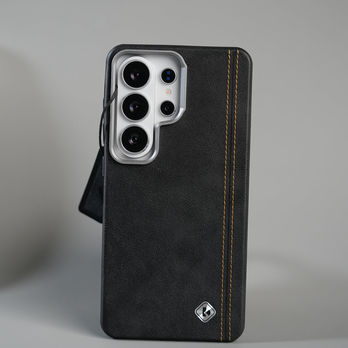 Galaxy S26 Ultra Premium Stitched PU Leather Magsafe Case | Metal Camera Guard