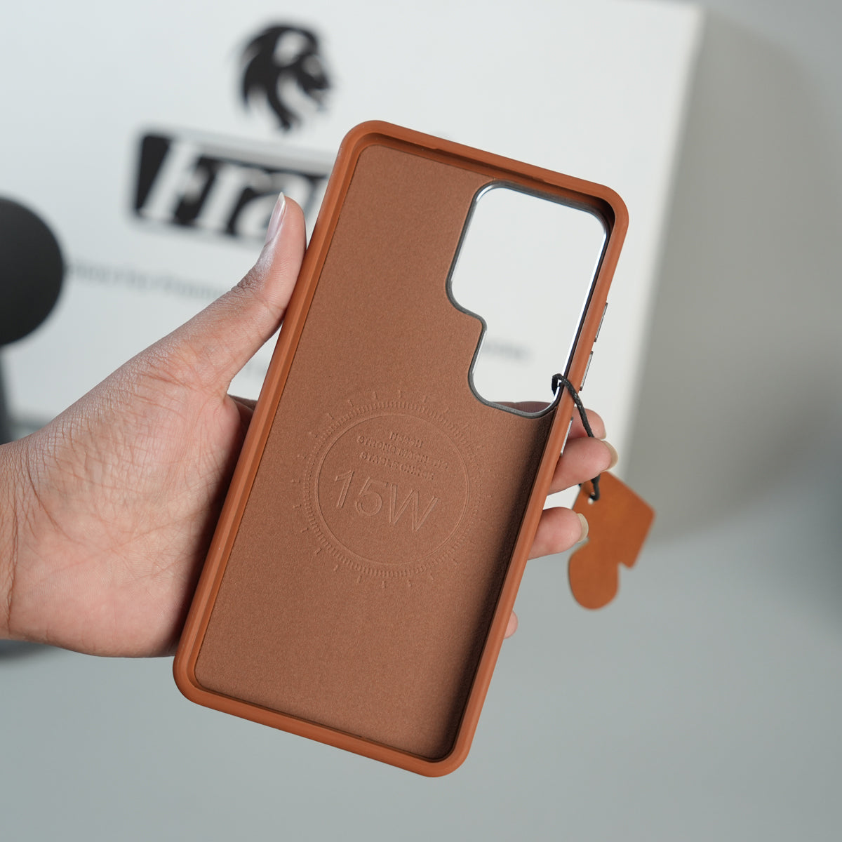 Galaxy S26 Ultra Premium Stitched PU Leather Magsafe Case | Metal Camera Guard