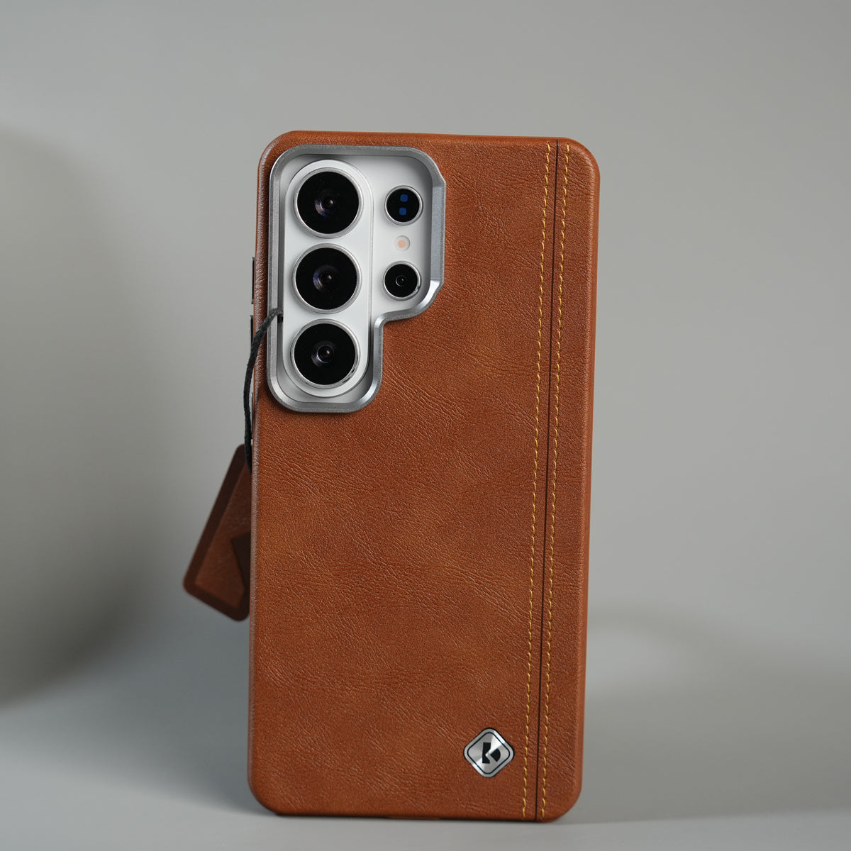 Galaxy S26 Ultra Premium Stitched PU Leather Magsafe Case | Metal Camera Guard