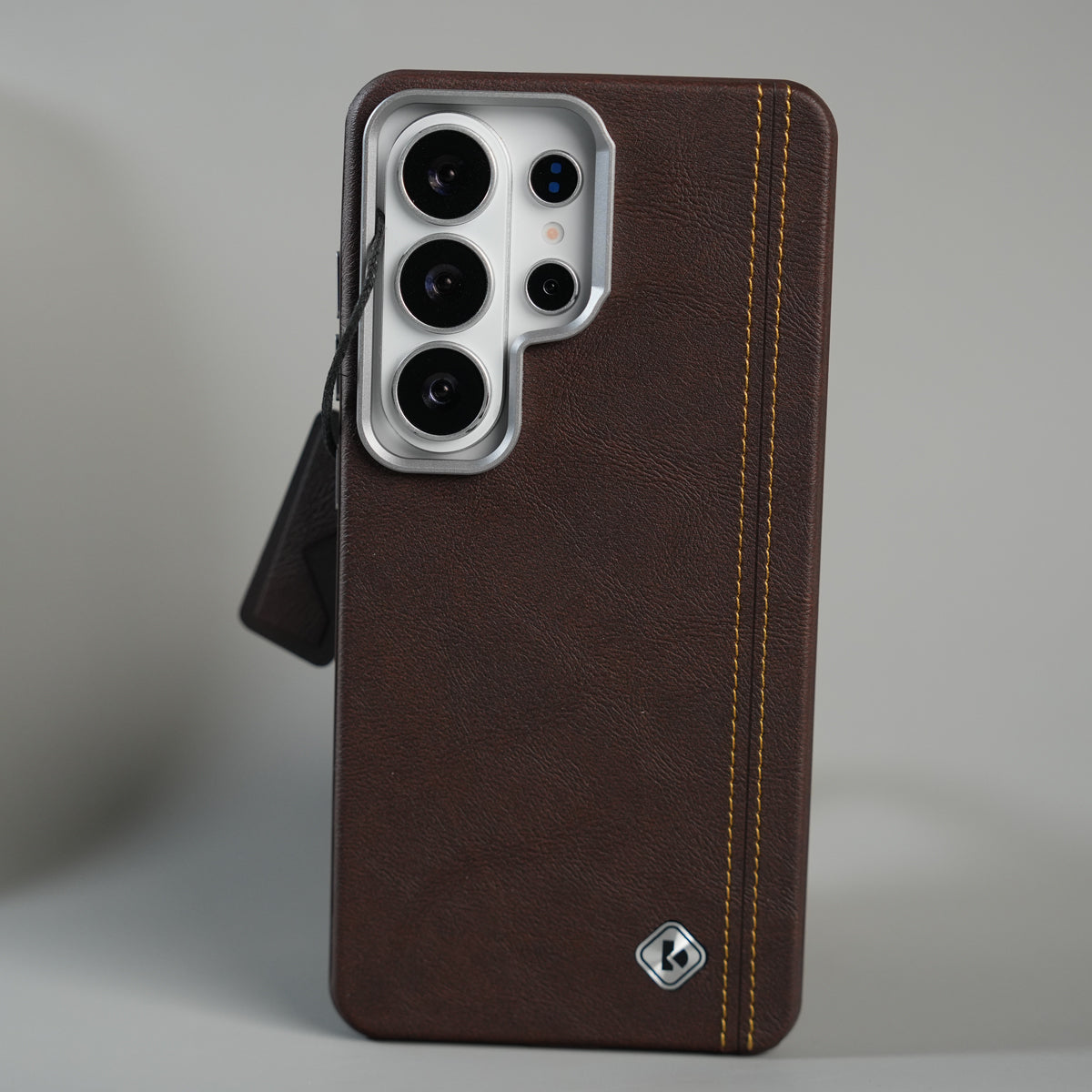 Galaxy S26 Ultra Premium Stitched PU Leather Magsafe Case | Metal Camera Guard
