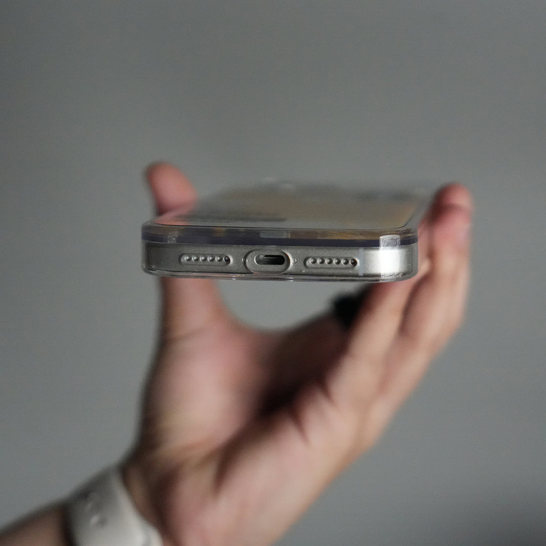 iPhone 17 Series SB Liquid Coffee Floating Cup Case Cover