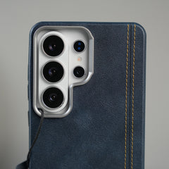 Galaxy S26 Ultra Premium Stitched PU Leather Magsafe Case | Metal Camera Guard