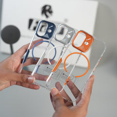 iPhone 17 Frosted MagSafe Case with Metallic Camera Frame