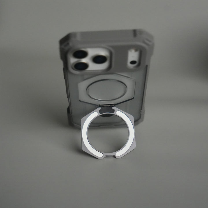 iPhone 17 Pro Rugged Armor MagSafe Case with Metal Kickstand