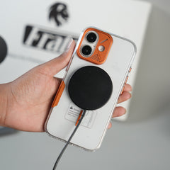 iPhone 17 Frosted MagSafe Case with Metallic Camera Frame