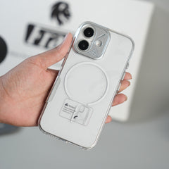 iPhone 17 Frosted MagSafe Case with Metallic Camera Frame