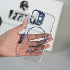 iPhone 17 Frosted MagSafe Case with Metallic Camera Frame
