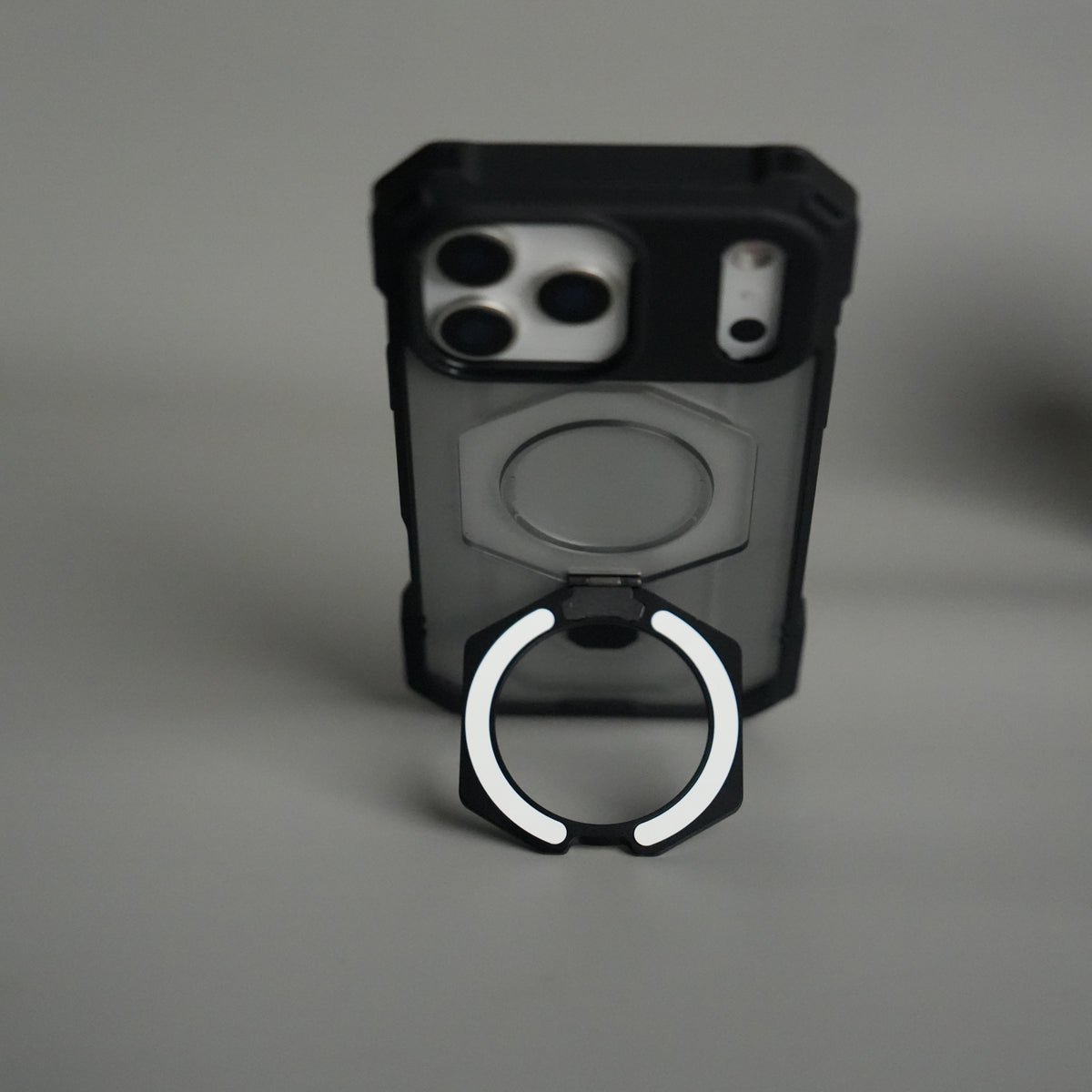 iPhone 17 Pro Max Rugged Armor MagSafe Case with Metal Kickstand