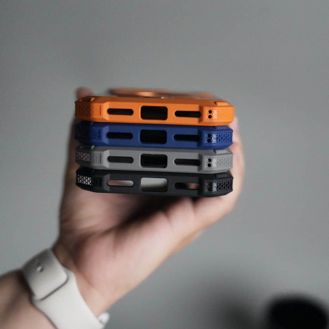 iPhone 17 Pro Rugged Armor MagSafe Case with Metal Kickstand