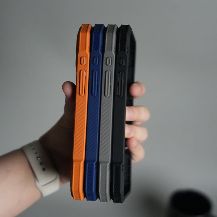 iPhone 17 Pro Rugged Armor MagSafe Case with Metal Kickstand