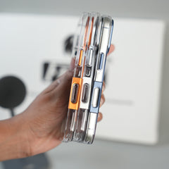 iPhone 17 Frosted MagSafe Case with Metallic Camera Frame