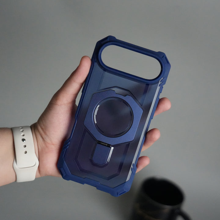 iPhone 17 Air – Rugged Armor MagSafe Case with Metal Kickstand