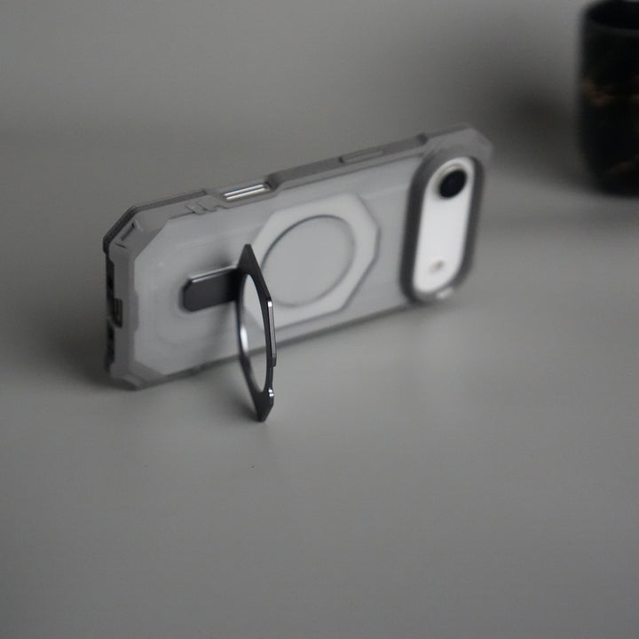 iPhone 17 Air – Rugged Armor MagSafe Case with Metal Kickstand