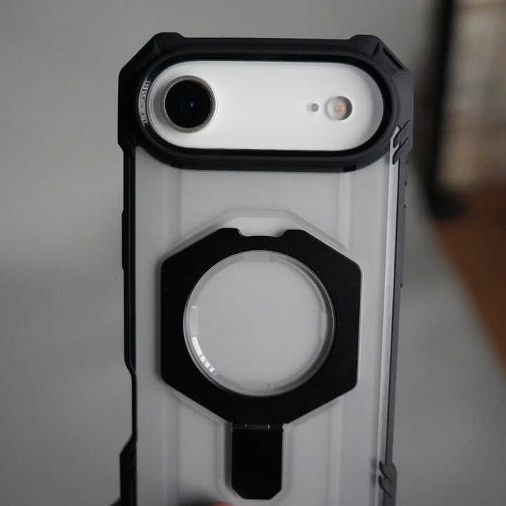 iPhone 17 Air – Rugged Armor MagSafe Case with Metal Kickstand