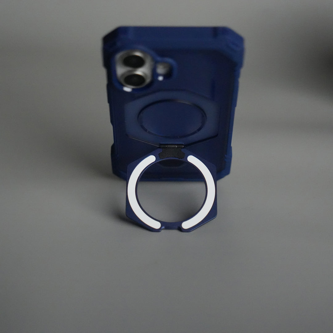 iPhone 17 – Rugged Armor MagSafe Case with Metal Kickstand